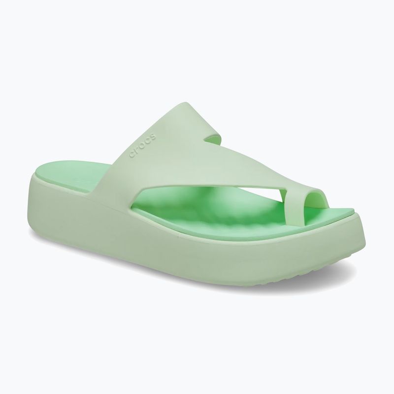 Moteriškos šlepetės per pirštą Crocs Getaway Platform Toe Loop jade tint 2