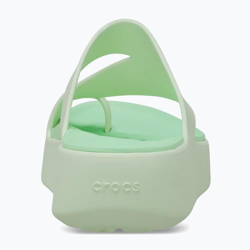 Moteriškos šlepetės per pirštą Crocs Getaway Platform Toe Loop jade tint 6