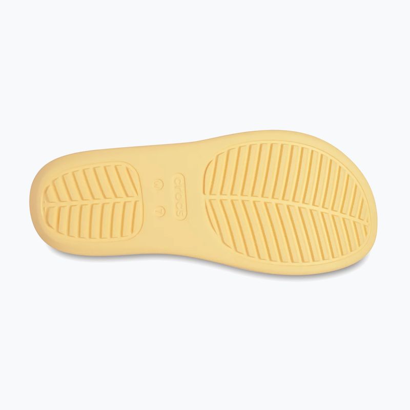 Moteriškos šlepetės per pirštą Crocs Getaway Platform Toe Loop golden hour 5
