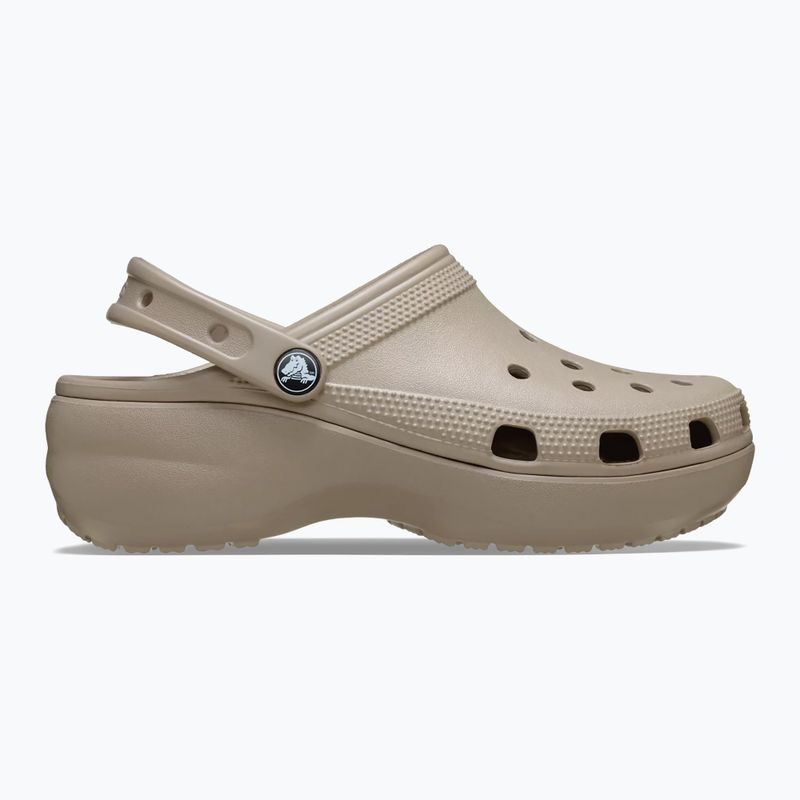 Moteriškos šlepetės Crocs Classic Platform Clog taupe 2