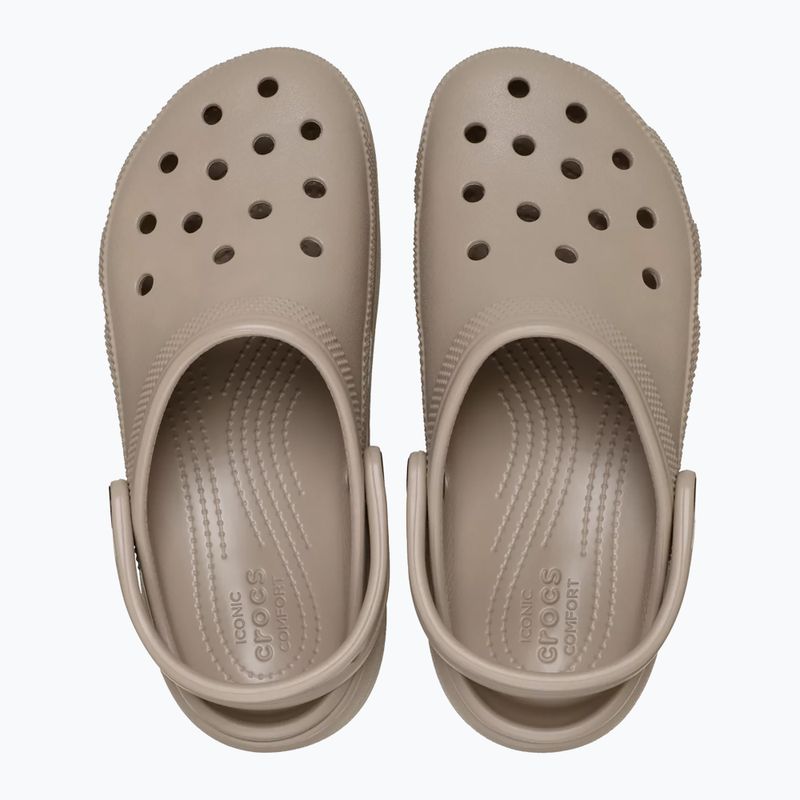 Moteriškos šlepetės Crocs Classic Platform Clog taupe 5