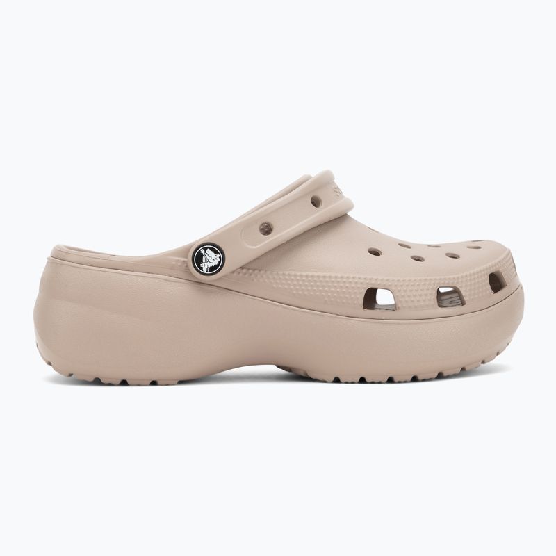 Moteriškos šlepetės Crocs Classic Platform Clog taupe 3