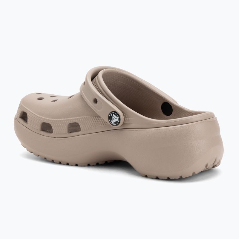 Moteriškos šlepetės Crocs Classic Platform Clog taupe 4