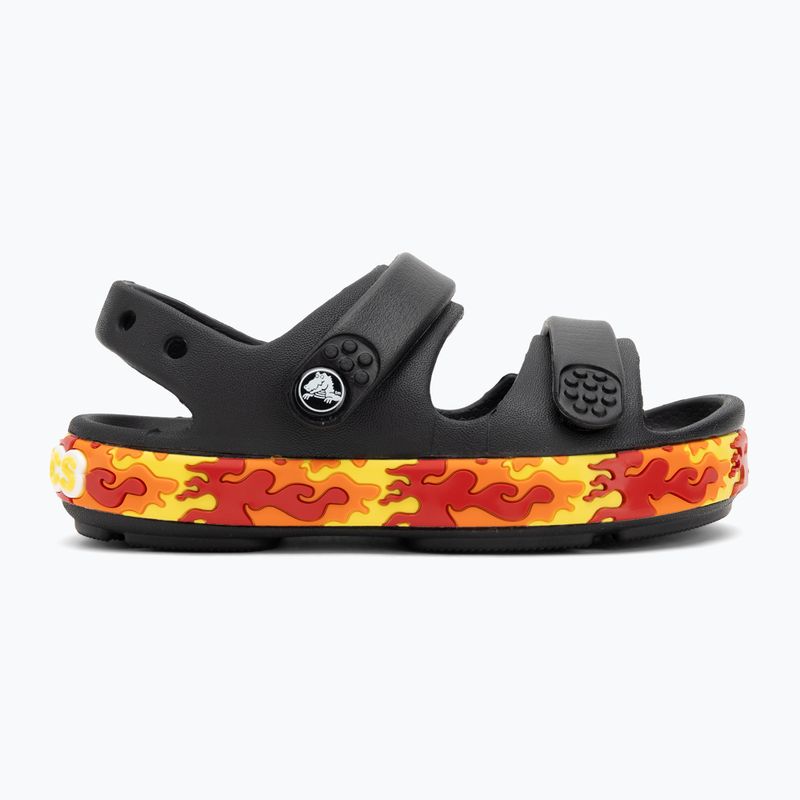 Vaikiški sandalai Crocs Crocband Cruiser Flames black 2