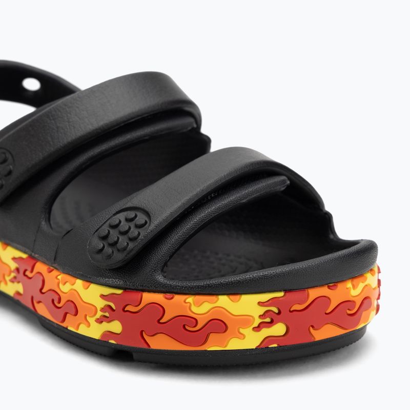 Vaikiški sandalai Crocs Crocband Cruiser Flames black 7