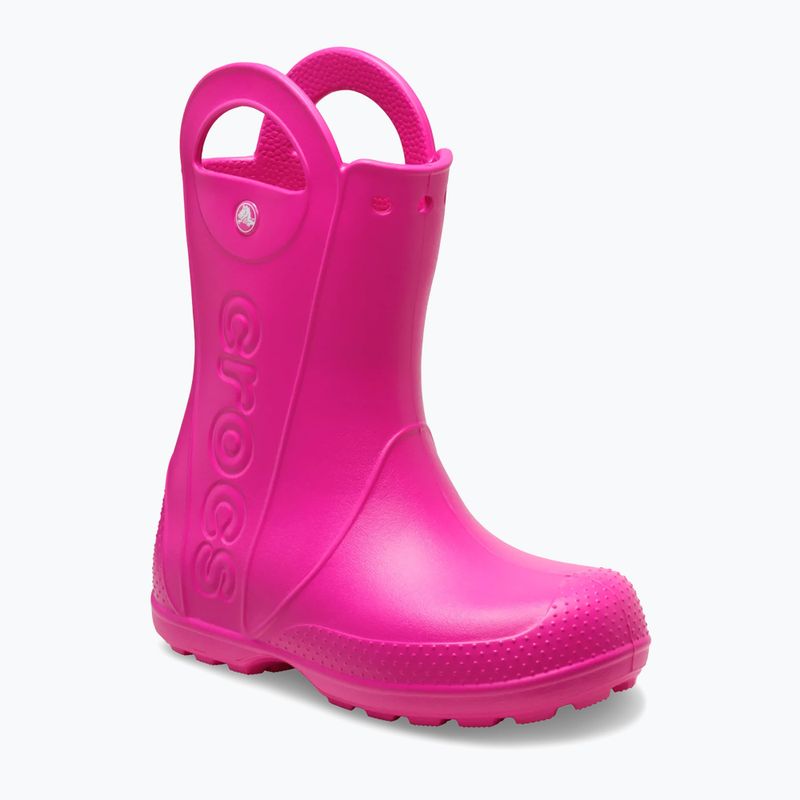 Vaikiški guminiai batai Crocs Handle It Rain Boot Kids pink crush