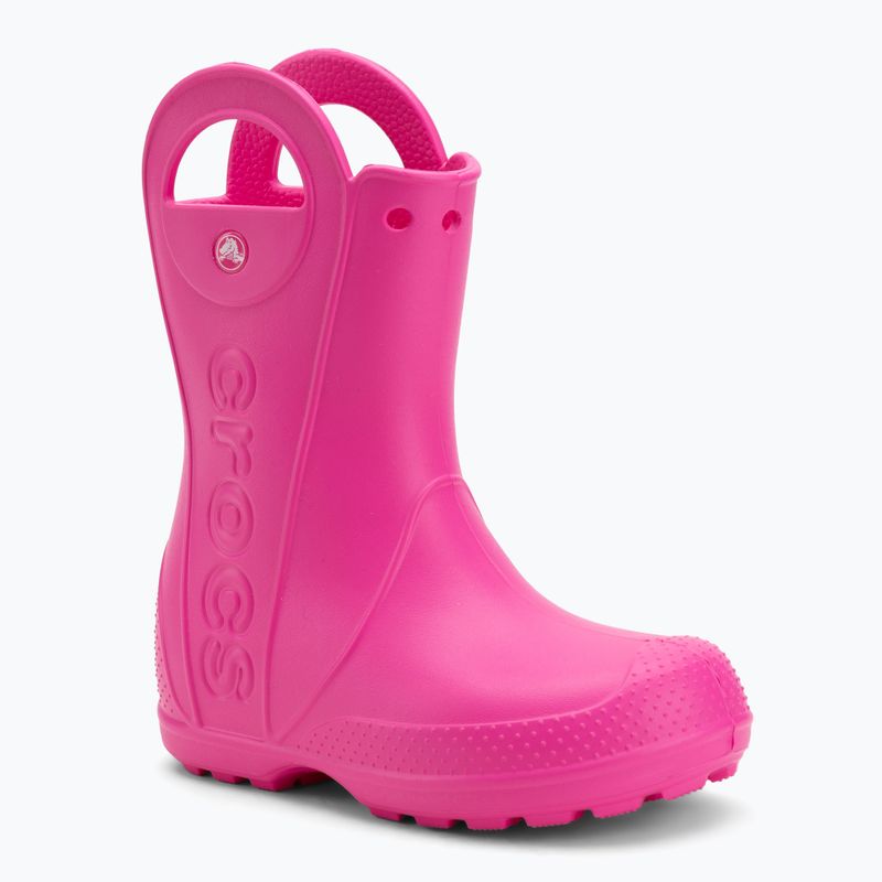 Vaikiški guminiai batai Crocs Handle It Rain Boot Kids pink crush
