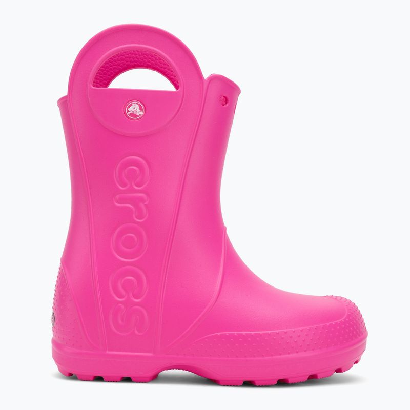 Vaikiški guminiai batai Crocs Handle It Rain Boot Kids pink crush 2