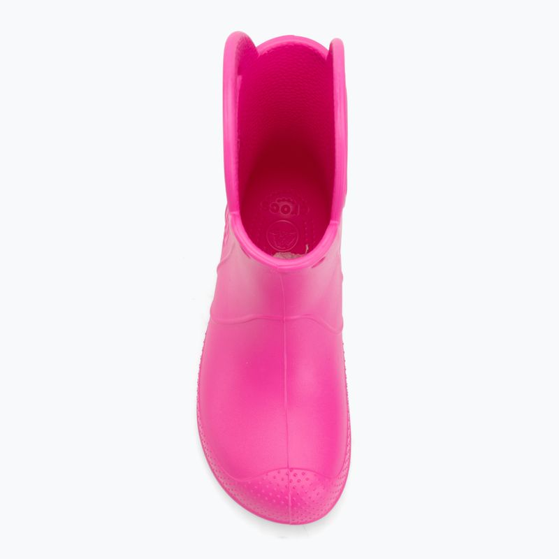 Vaikiški guminiai batai Crocs Handle It Rain Boot Kids pink crush 5