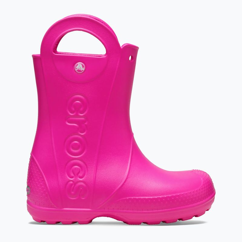 Vaikiški guminiai batai Crocs Handle It Rain Boot Kids Toddler pink crush 9
