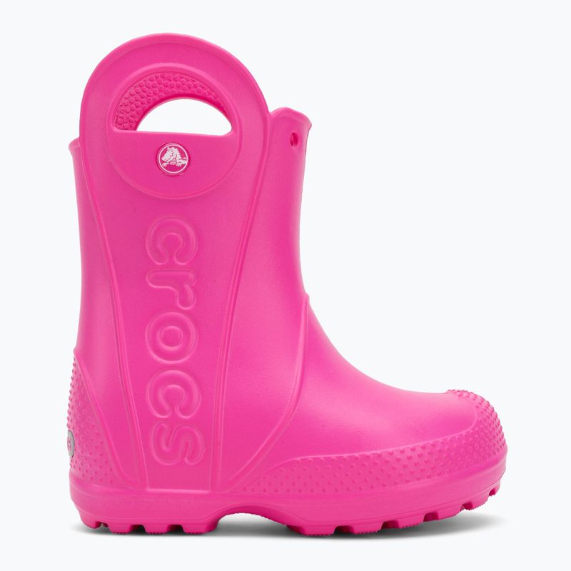Vaikiški guminiai batai Crocs Handle It Rain Boot Kids Toddler pink crush 2