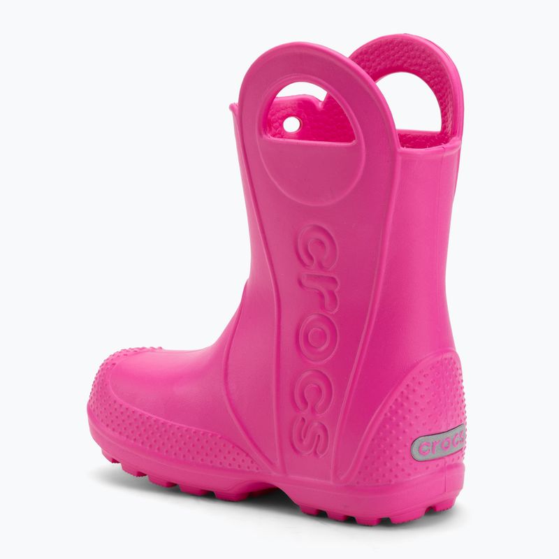 Vaikiški guminiai batai Crocs Handle It Rain Boot Kids Toddler pink crush 3