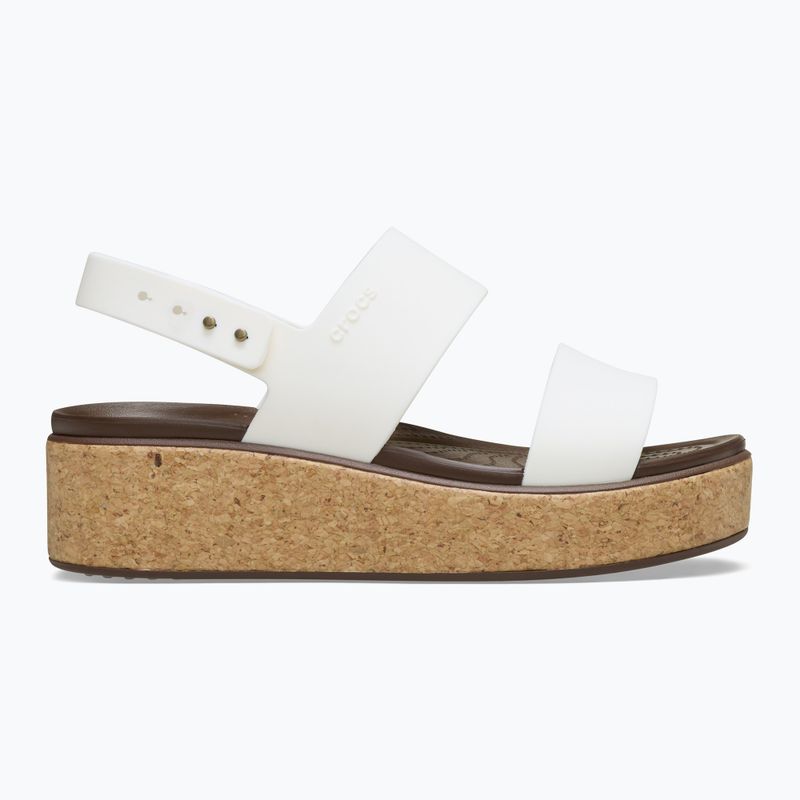 Moteriški sandalai Crocs Brooklyn Cork Low Wedge chalk 2