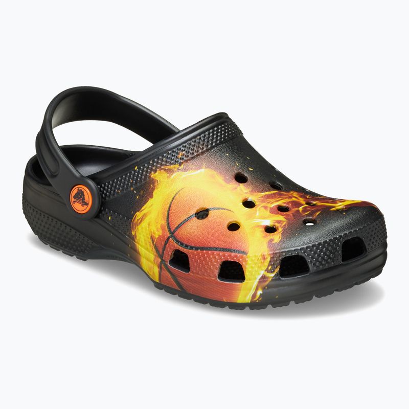 Vaikiškos šlepetės Crocs Flaming Bball Clog Kids black 9