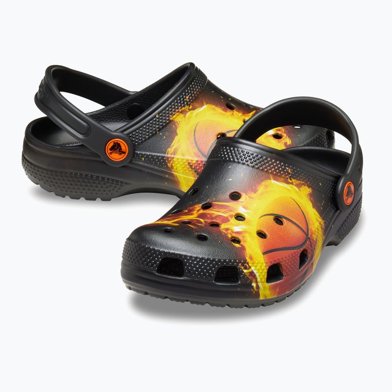Vaikiškos šlepetės Crocs Flaming Bball Clog Kids black 14