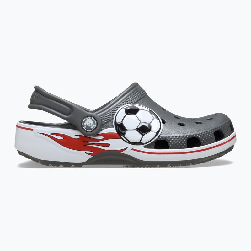 Vaikiškos šlepetės Crocs Classic Soccer Band Clog Kids slate grey 10