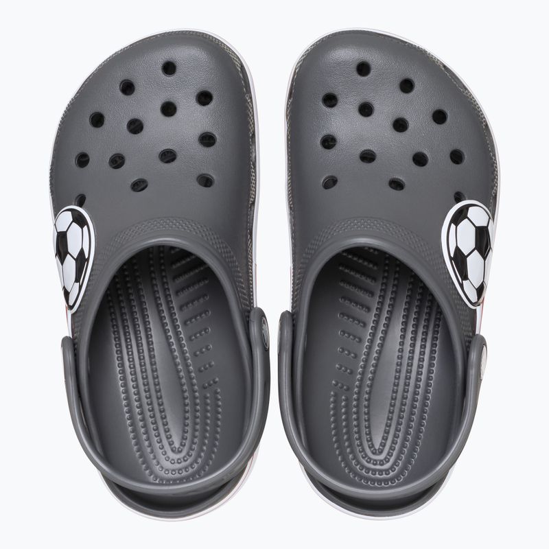 Vaikiškos šlepetės Crocs Classic Soccer Band Clog Kids slate grey 13