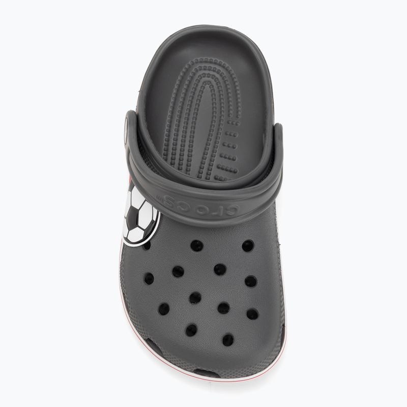 Vaikiškos šlepetės Crocs Classic Soccer Band Clog Kids slate grey 6