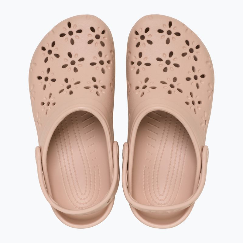Šlepetės Crocs Classic Floral Cutout Clog pink caramel 5