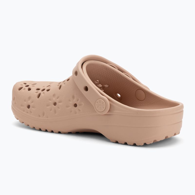Šlepetės Crocs Classic Floral Cutout Clog pink caramel 4
