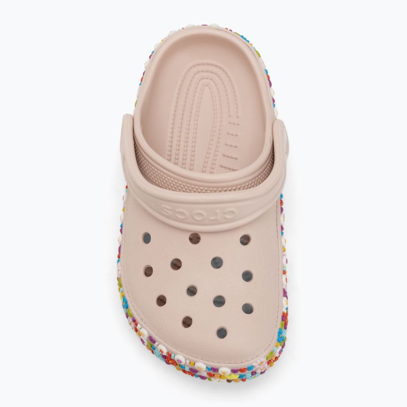 Vaikiškos šlepetės Crocs Classic Beaded Band Clog Kids quartz 6