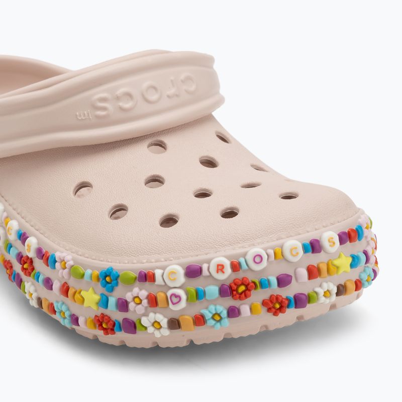 Vaikiškos šlepetės Crocs Classic Beaded Band Clog Kids quartz 8