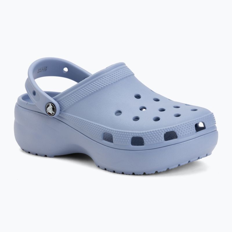 Moteriškos šlepetės Crocs Classic Platform Clog blue haze 2