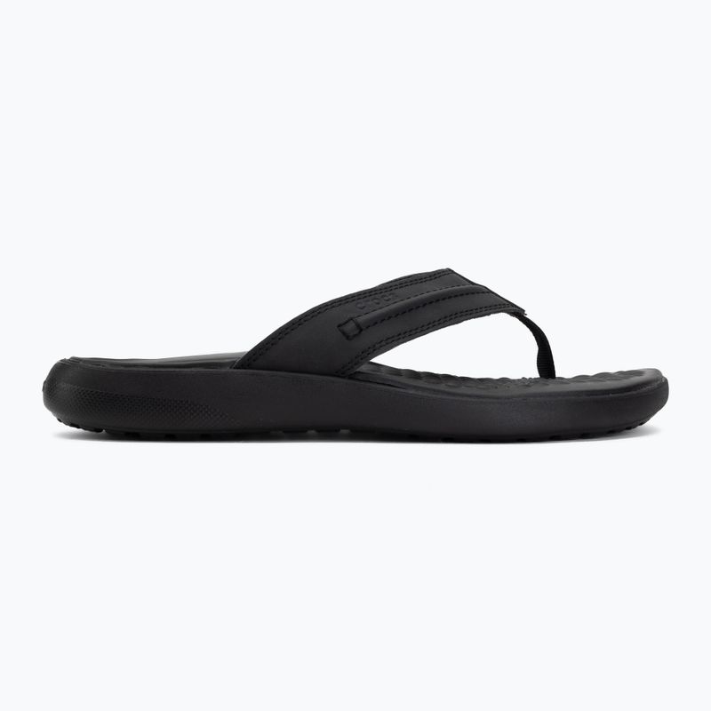 Šlepetės per pirštą Crocs Yukon Vista II Leather black/black 2