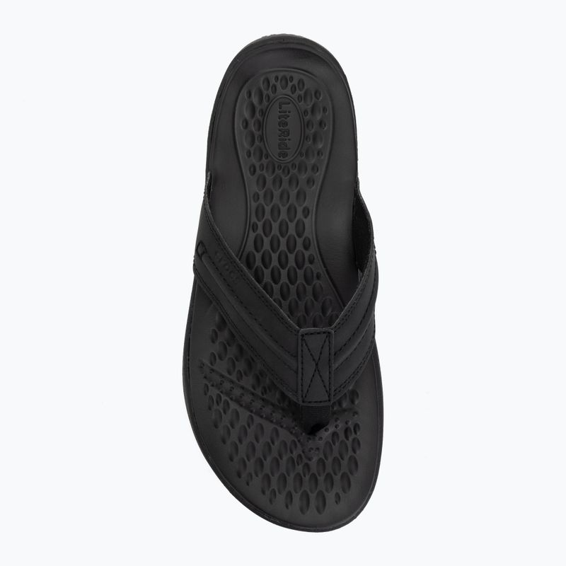 Šlepetės per pirštą Crocs Yukon Vista II Leather black/black 5
