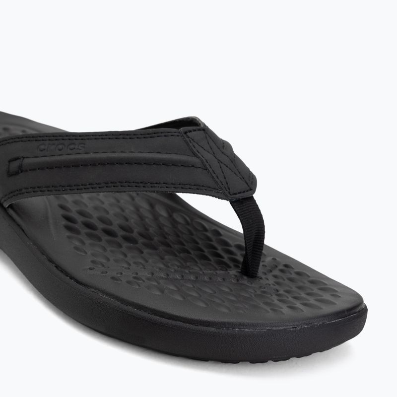 Šlepetės per pirštą Crocs Yukon Vista II Leather black/black 7