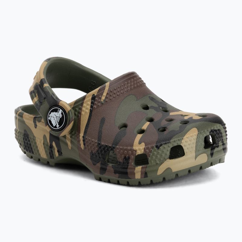 Vaikiškos šlepetės Crocs Classic Camouflage Toddler army green/multi 2