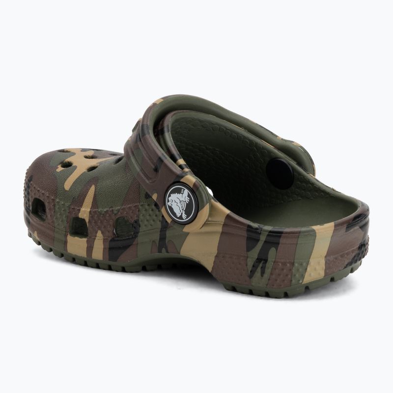 Vaikiškos šlepetės Crocs Classic Camouflage Toddler army green/multi 4