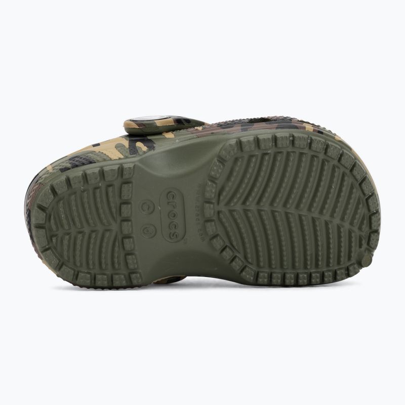 Vaikiškos šlepetės Crocs Classic Camouflage Toddler army green/multi 5