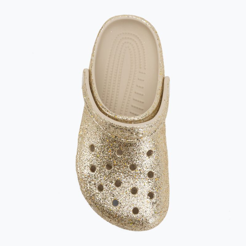 Vaikiškos šlepetės Crocs Classic Chunky Glitter sandstone 6