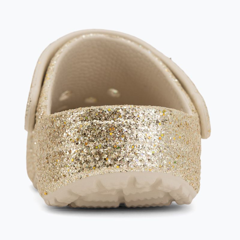 Vaikiškos šlepetės Crocs Classic Chunky Glitter sandstone 7