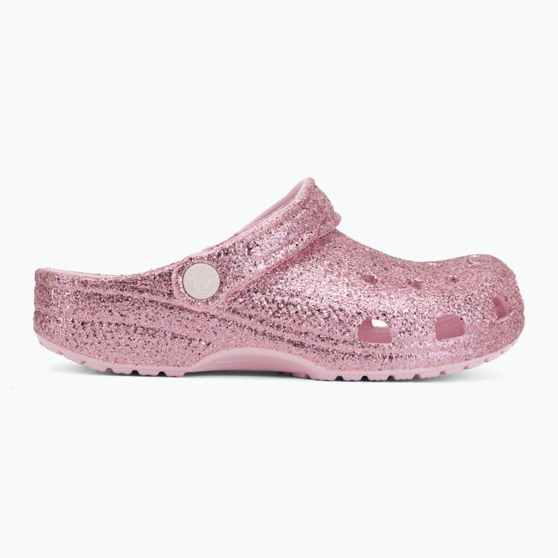Vaikiškos šlepetės Crocs Classic Chunky Glitter pink milk 3