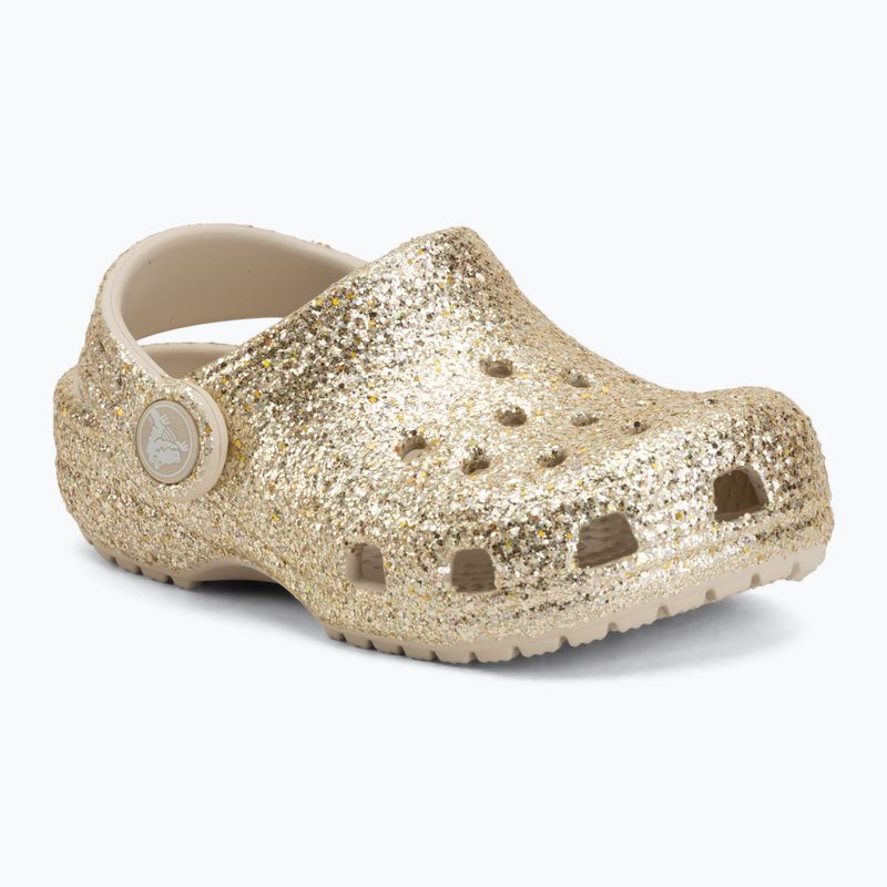 Vaikiškos šlepetės Crocs Classic Chunky Glitter 211940 sandstone 2
