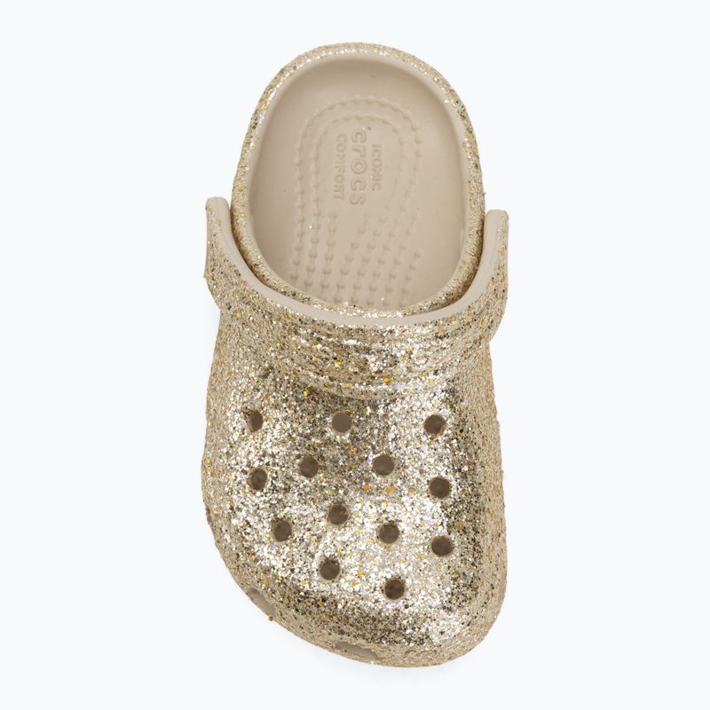 Vaikiškos šlepetės Crocs Classic Chunky Glitter 211940 sandstone 6