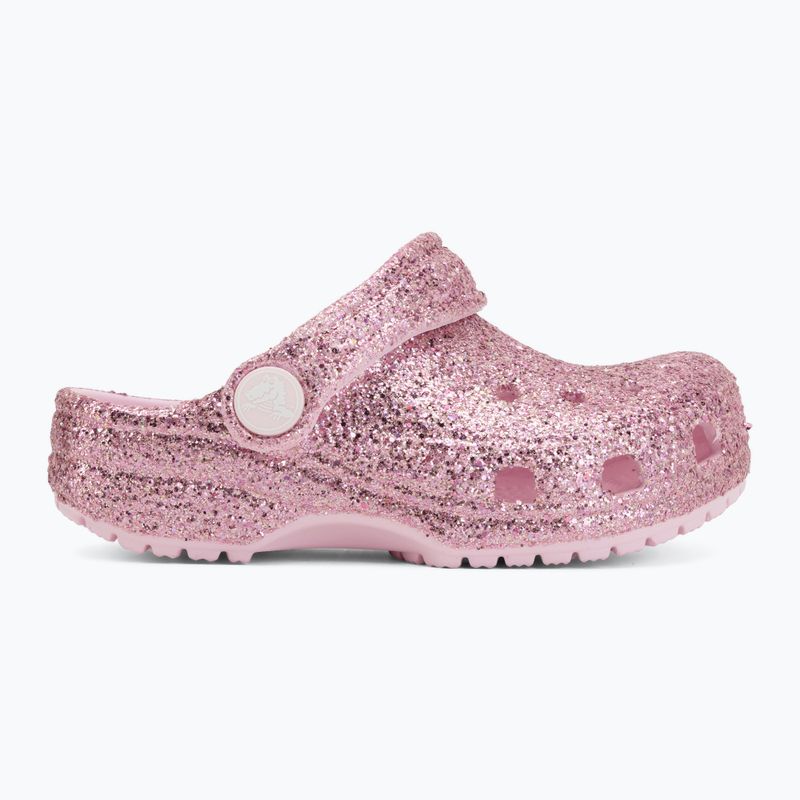 Vaikiškos šlepetės Crocs Classic Chunky Glitter 211940 pink milk 3