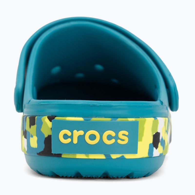 Vaikiškos šlepetės Crocs Crockband Glow Confetti Band turbo teal/multi 7
