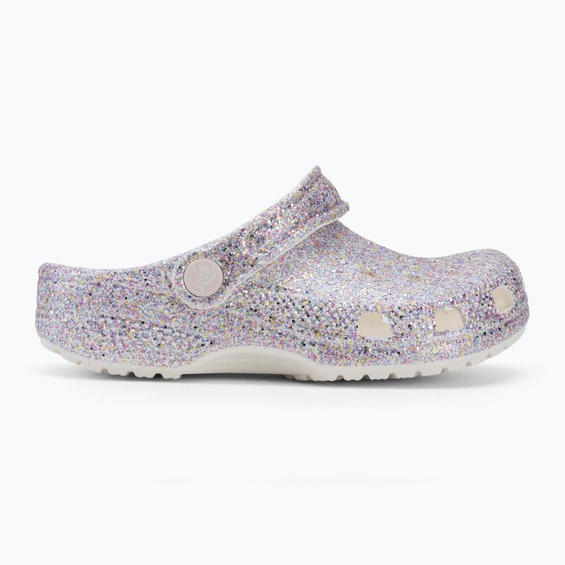 Vaikiškos šlepetės Crocs Classic Fantasy Glitter white 3