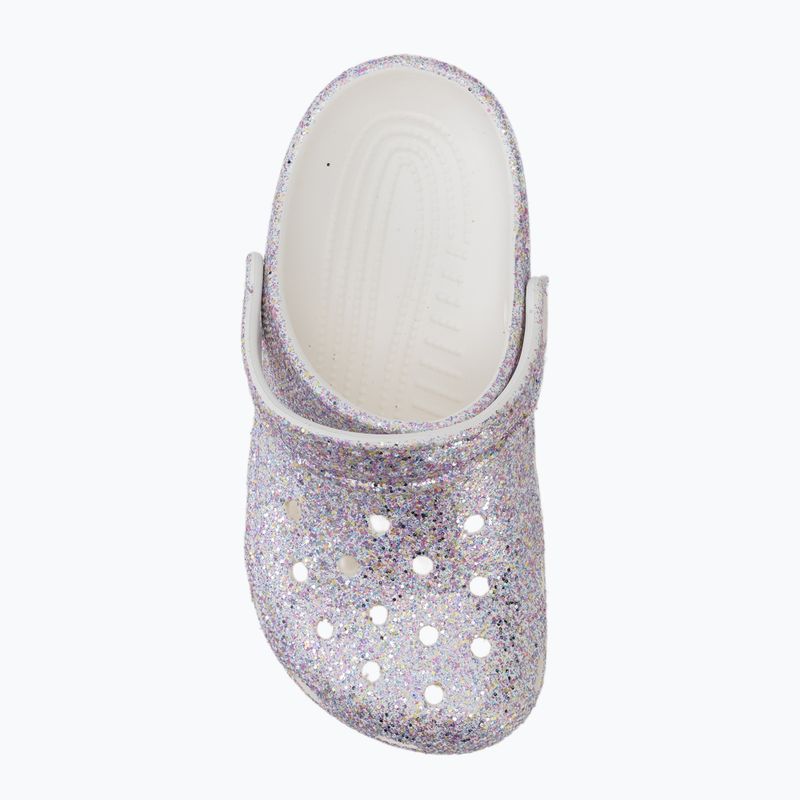 Vaikiškos šlepetės Crocs Classic Fantasy Glitter white 6