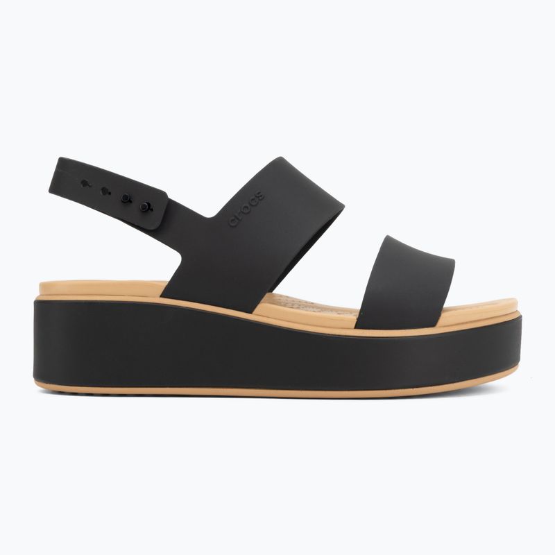 Moteriškos basutės  Crocs Brooklyn Matte Wrap Low Wedge black/cashew 2