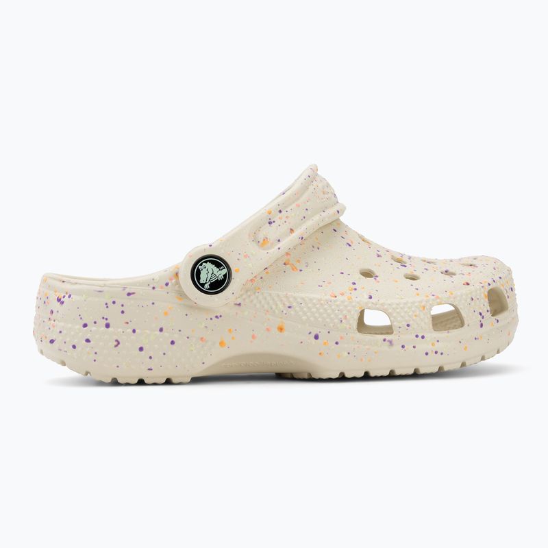 Vaikiškos šlepetės Crocs Classic Glow Paint Splatter summit white/multi 3