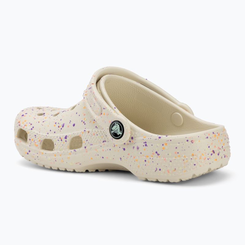 Vaikiškos šlepetės Crocs Classic Glow Paint Splatter summit white/multi 4