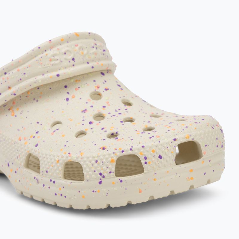 Vaikiškos šlepetės Crocs Classic Glow Paint Splatter summit white/multi 8