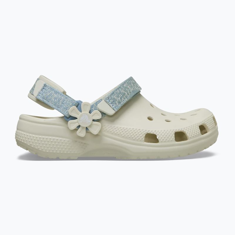 Vaikiškos šlepetės Crocs Classic Denim Flower Adjustment Backstrap 10