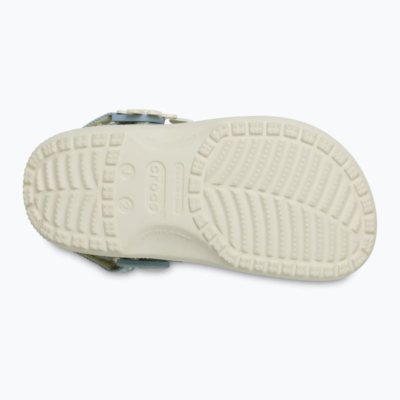 Vaikiškos šlepetės Crocs Classic Denim Flower Adjustment Backstrap 11