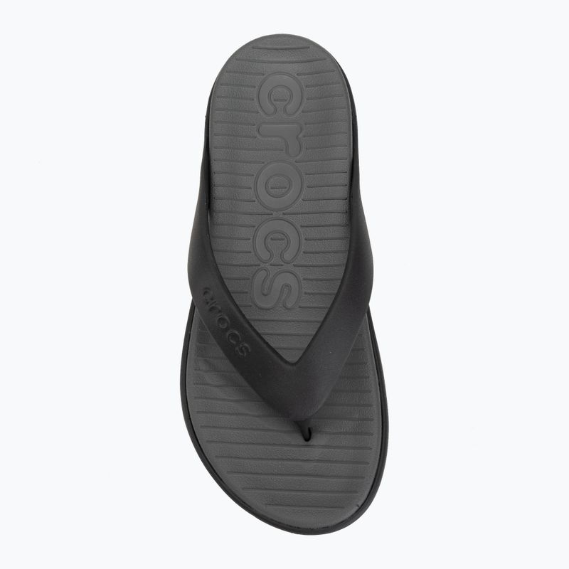 Šlepetės per pirštą Crocs Coast Flip black/slate grey 5