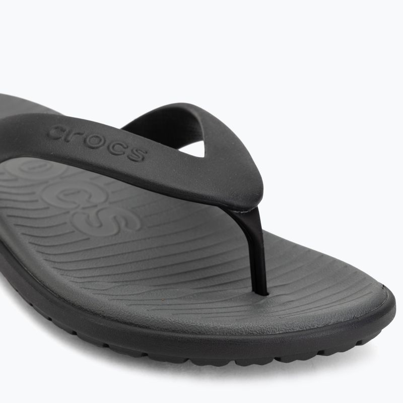 Šlepetės per pirštą Crocs Coast Flip black/slate grey 7